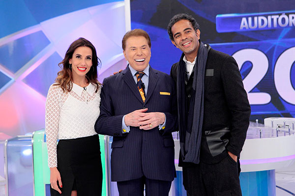 Tania Khalill e Jairzinho no jogo das 3 pistas