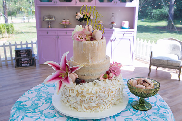 bolo de casamento preparado pela JOhanna no 16º episódio de Bake Off Brasil