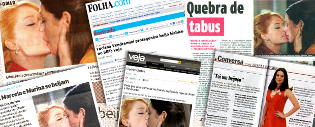 Beijo gay ganha repercussão na imprensa
