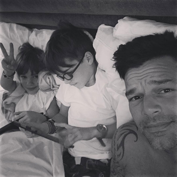 Ricky martin e os filhos