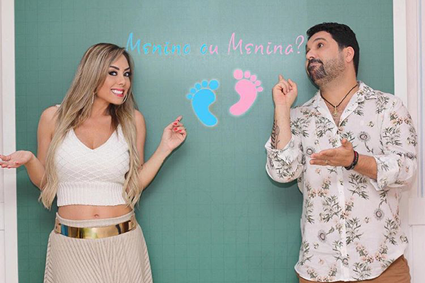 Fim do mistério Sertanejo Edson faz chá revelação e descobre sexo do