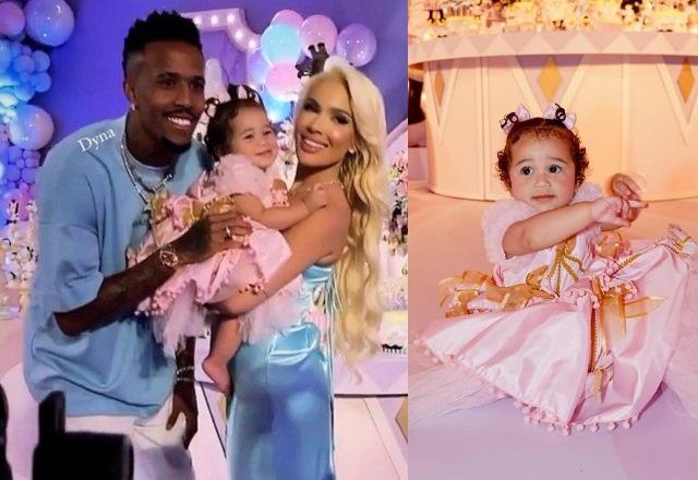 SBT TV Festa de filha de Karoline Lima e Militão termina em barraco e