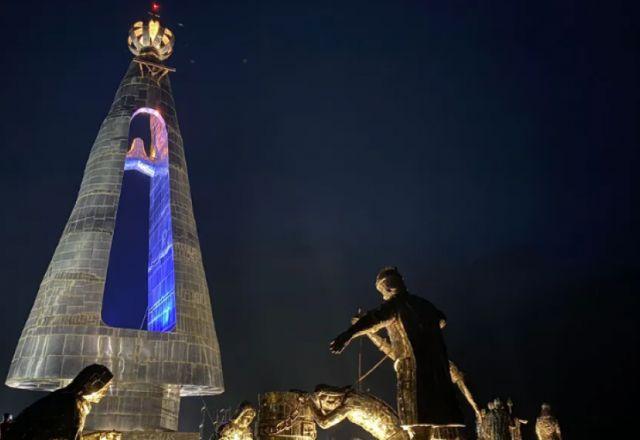 Estátua de Nossa Senhora Aparecida de 50 metros é inaugurada no