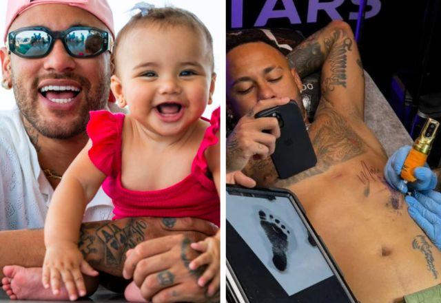 Sbt Tv Neymar Faz Tatuagem Em Homenagem Filha Ca Ula Veja Fotos