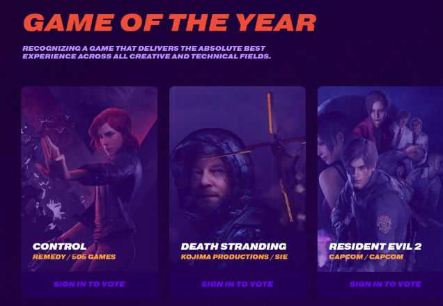 Death Stranding concorre a melhor game do ano. Veja os indicados - SBT