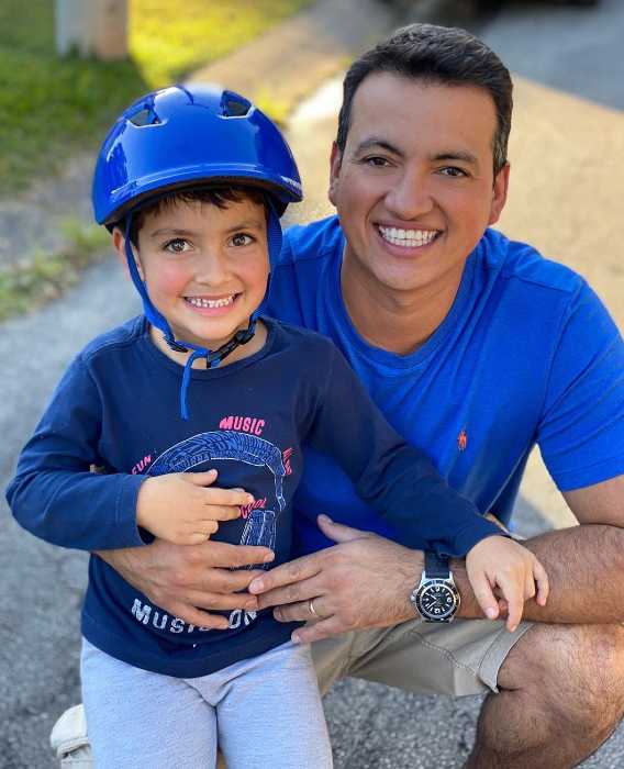 Rodrigo Cintra com o filho Vinicius Cintra