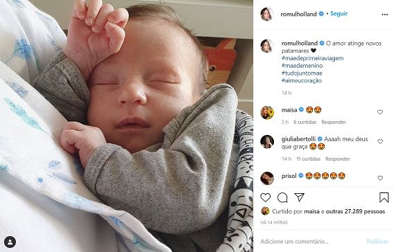 Rosanne Mulholland mostra foto fofíssima do filho, Davi (Reprodução/Instagram)