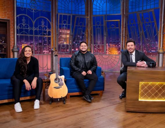 Luiza e Maurílio no The Noite