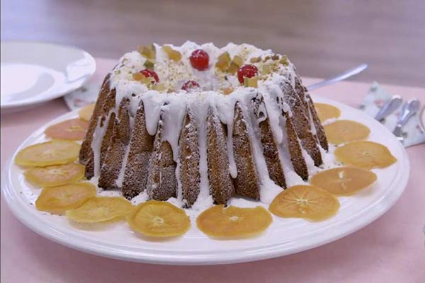 Bolo natalino de frutas da Patrícia Abravanel