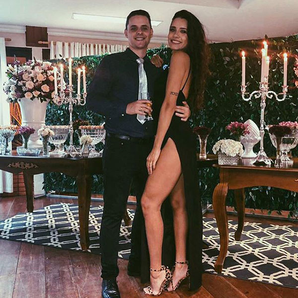 Luma Aguiar e o marido