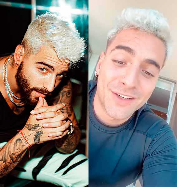 Maluma antes e depois de tirar a barba