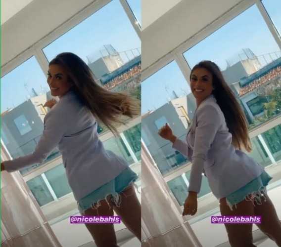 Nicole Bahls exibe alongamento de cabelo (Reprodução/Instagram)