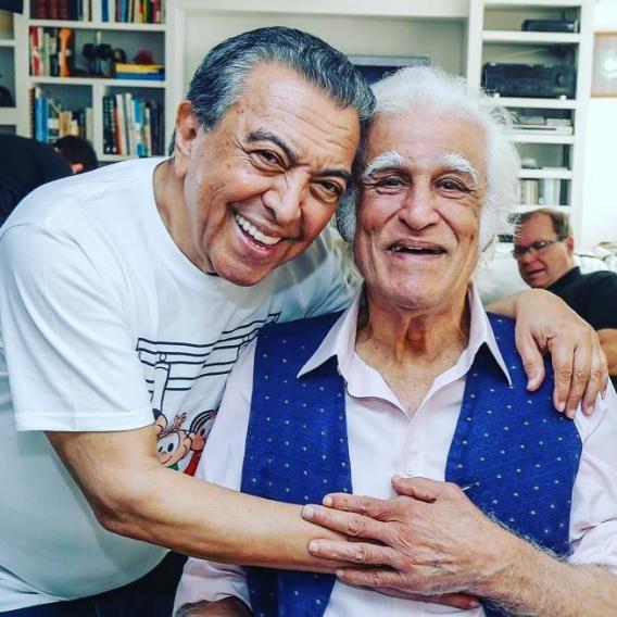 Mauricio de Sousa e Ziraldo posam para foto (Reprodução/Instagram)