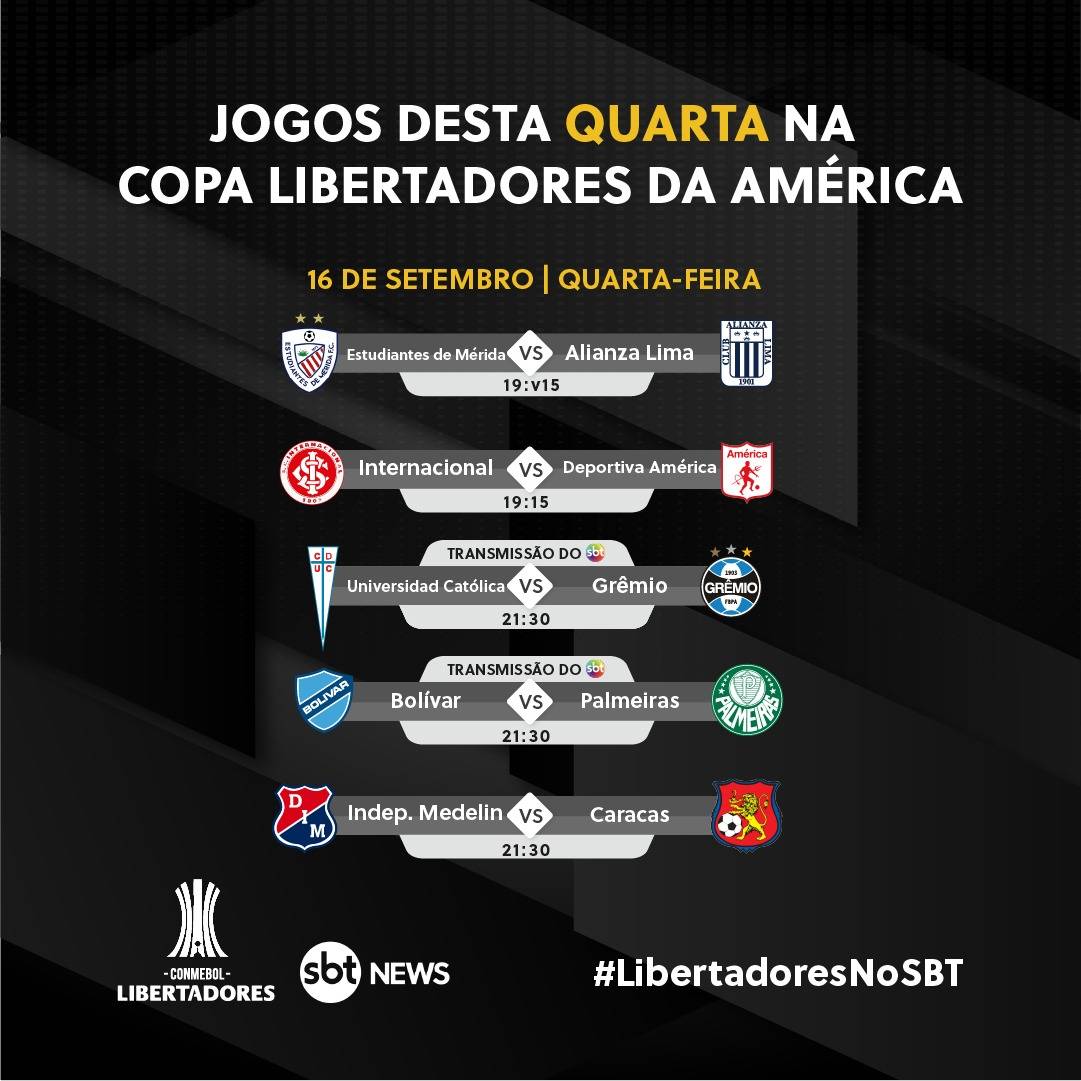 Libertadores 2022: SBT define jogo de início da transmissão – Dabeme