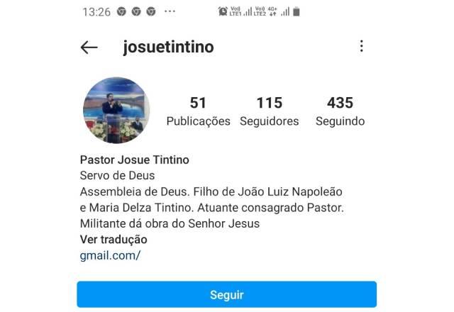 Instagram de Pastor acusado de estupro em SP