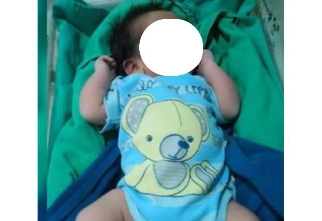 Foto de bebê usada pela falsa grávida