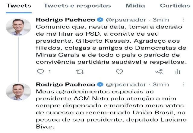 Pacheco se filia ao PSD