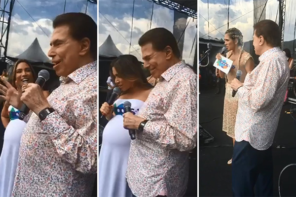 Silvio Santos faz surpresa na festa de final de ano do SBT