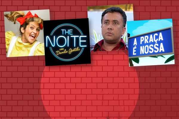 Montagem com os logos dos programas concorrentes