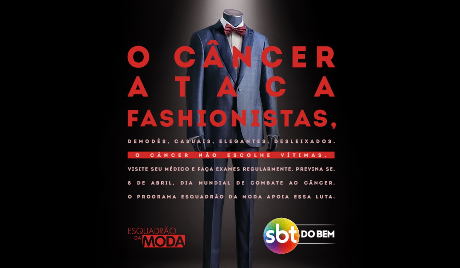 SBT do Bem lança campanha de prevenção no Dia Mundial do Combate ao Câncer