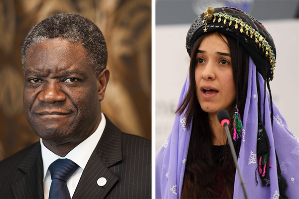 Nobel da paz é entregue para ativistas congolês e iraquiana