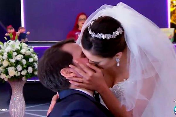 Cerimônia de casamento de Pedro e Marcela foi um dos destaques do Teleton