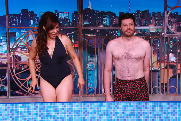 Fantástico! Uma das cenas mais clássicas da TV foi refeita no The Noite