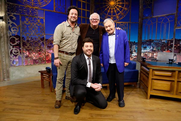 The Noite recebe ufólogos Erich, Giorgio e Ademar nesta segunda