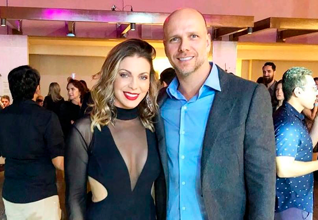 Separados, Sheila Mello e Fernando Scherer se reencontram na festa de Brenda