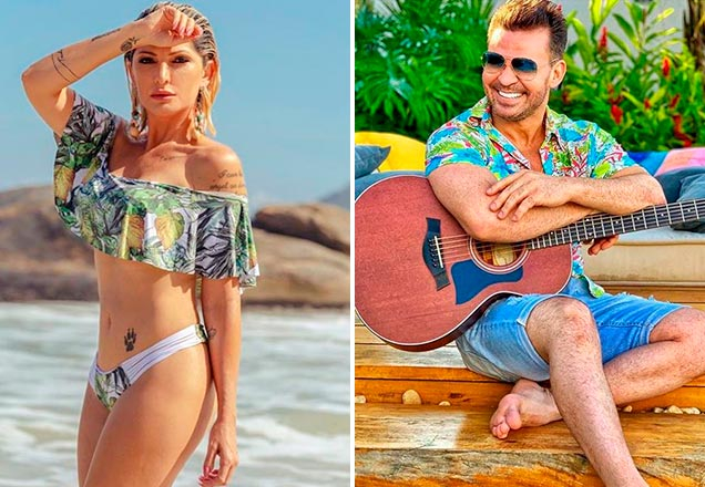 Antônia Fontenelle posta foto aos beijos com Eduardo Costa e se declara