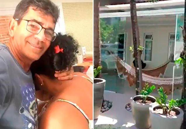 Pai de Gabriel Diniz abre a casa e mostra árvore que representa o filho
