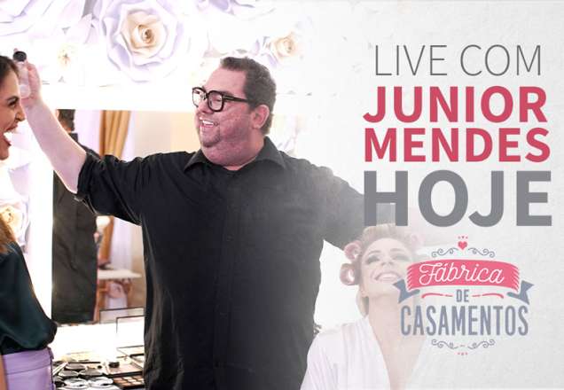 Nesta terça-feira, Junior Mendes comanda uma live no Instagram do Fábrica de Casamentos