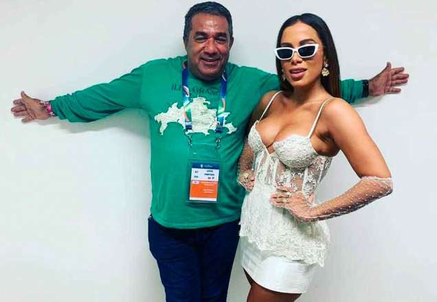Internauta exalta Luana Piovani em foto do pai de Anitta e ganha alfinetada
