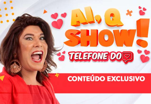 Narcisa encontra solteirona na plateia do "Ai, Q Show!" e agita romance por telefone