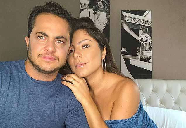 Thammy Miranda compartilha foto do barrigão de sua esposa Andressa Ferreira
