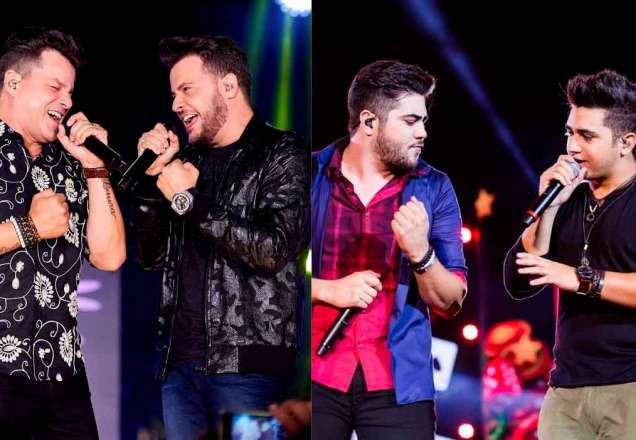 João Neto & Frederico e Henrique & Juliano selam a paz cantando em fórum