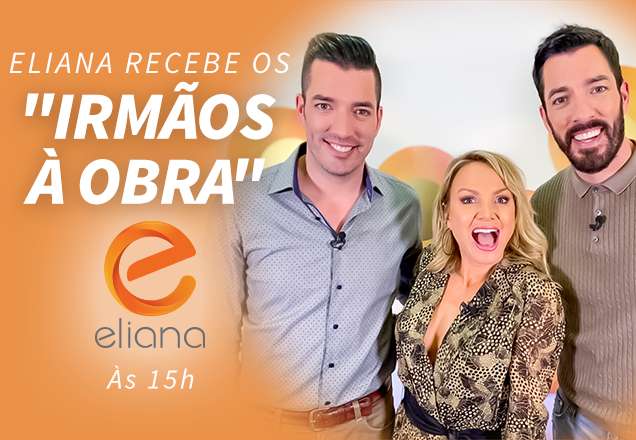 Eliana recebe os gêmeos Drew e Jonathan dos "Irmãos à Obra"