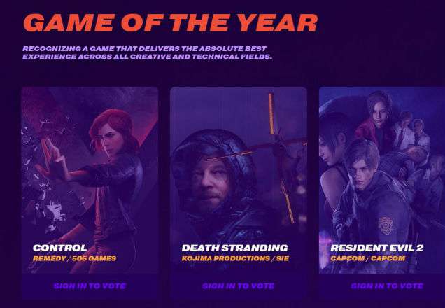 Game Awards 2019 premia melhores jogos do ano nesta quinta com 'Death  Stranding' e 'Control' como favoritos, Games