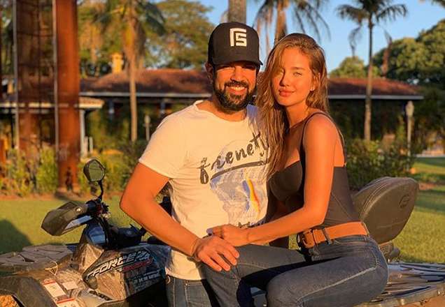 Sorocaba e Biah Rodrigues se casam; veja fotos e saiba o sexo do bebê