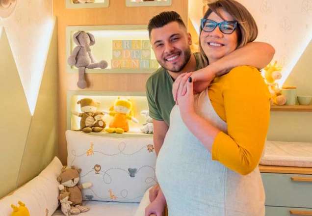 Marília Mendonça e Murilo Huff mostram detalhes do quarto de seu primeiro filho