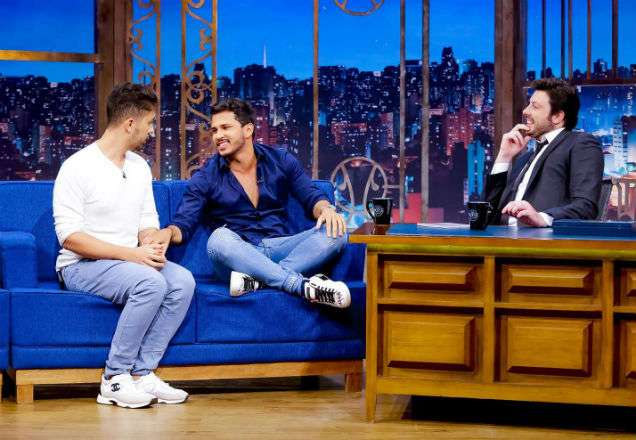 The Noite recebe os digital influencers Carlinhos Maia e Lucas Guimarães