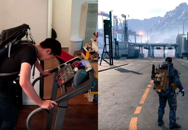 Genial! Jogador transforma esteira em controle de PS4 para jogar Death Stranding