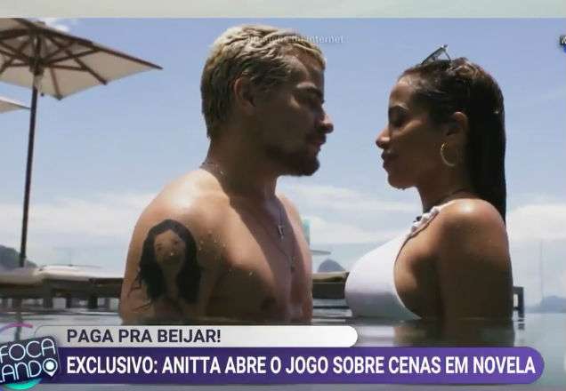 Exclusivo: Anitta beija muito em cena e pede nova oportunidade na telinha