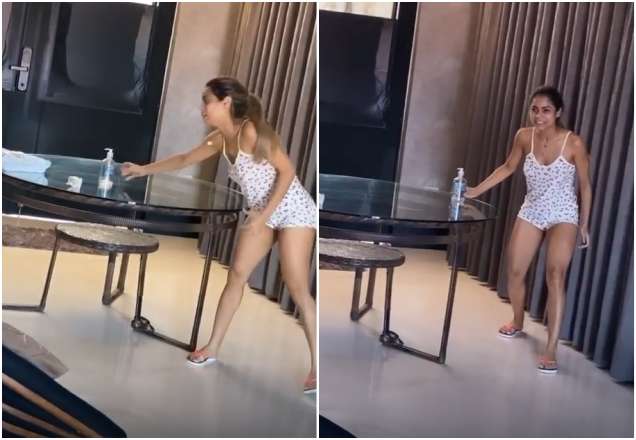 Vídeo: Durante quarentena, Lexa faz operação para higienizar encomenda