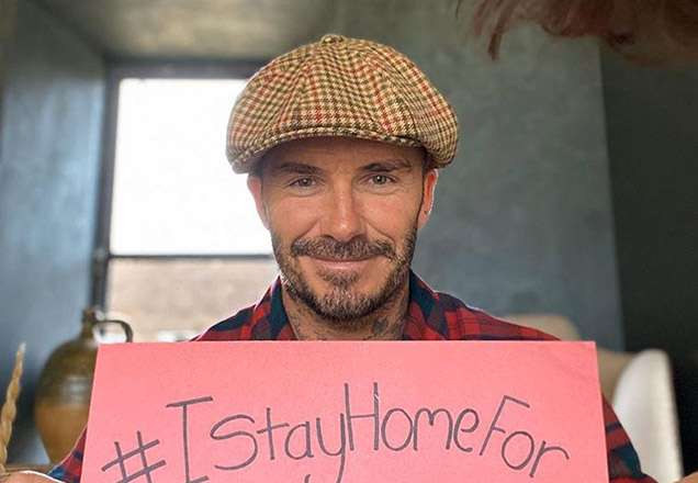 David Beckham faz desabafo sobre a quarentena: "Tentando me manter ocupado com a minha família"