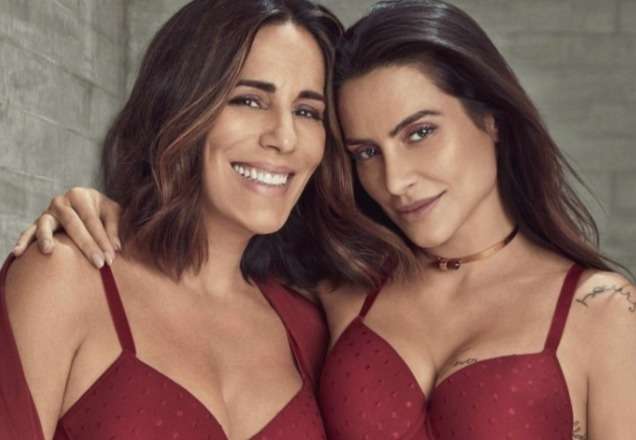 Glória Pires mostra foto em que aparece com Cléo Pires quando a filha ainda era criança