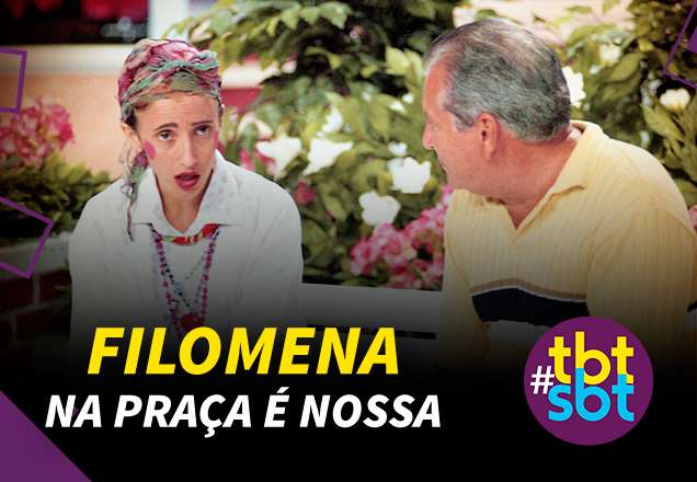 Filomena diverte Carlos Alberto na Praça é Nossa