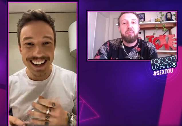 Gabriel Cartolano recebe Thiago Pasqualotto no Fofocalizando #Sextou