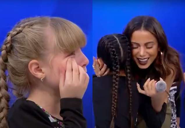 Minhocas Elétricas caem no choro ao serem surpreendidas por Anitta