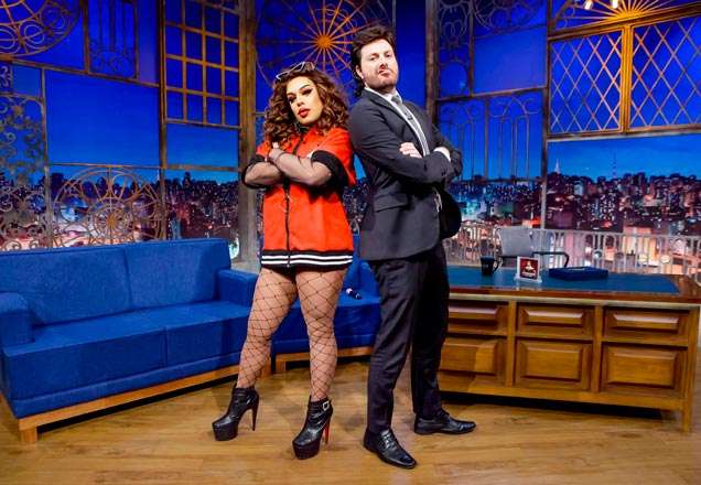Gloria Groove e Zico Lamour divertem The Noite desta sexta-feira